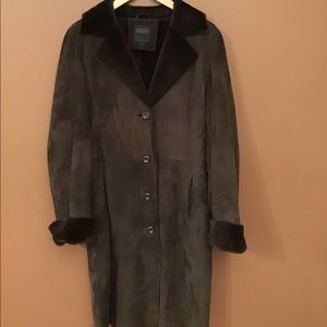Hilary Ridley genuine sheep shearling coat
